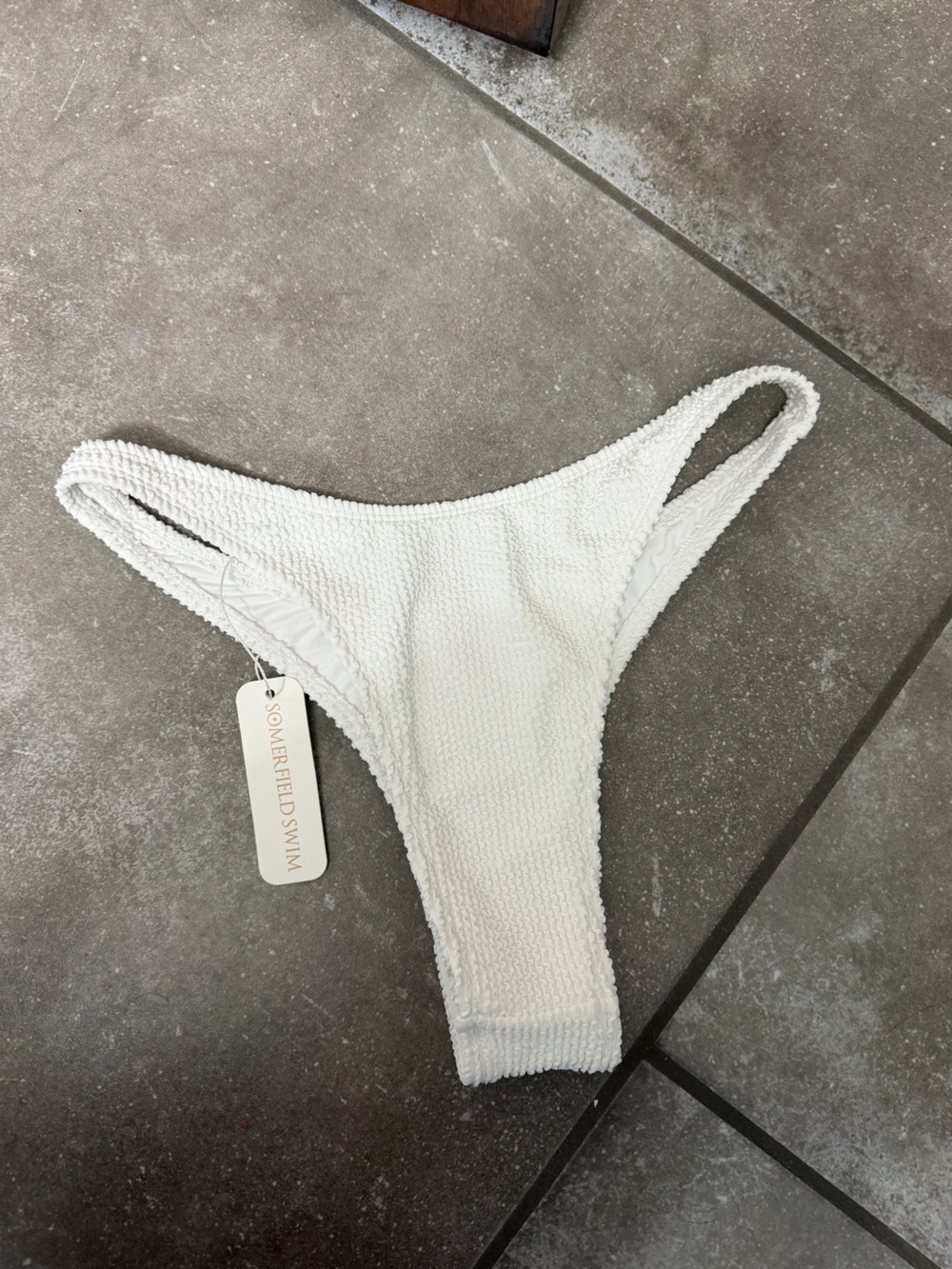 Somerfield Swim White Byron Bikini Bottom